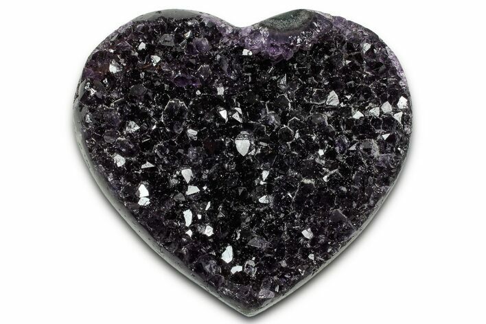 Dark Purple Amethyst Heart - Uruguay #343705